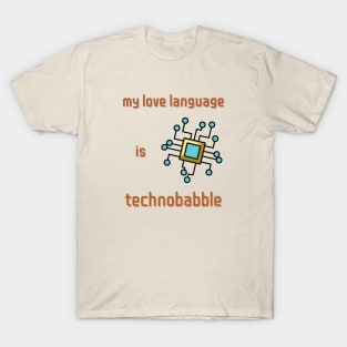 Technobabble Science Fiction Design T-Shirt